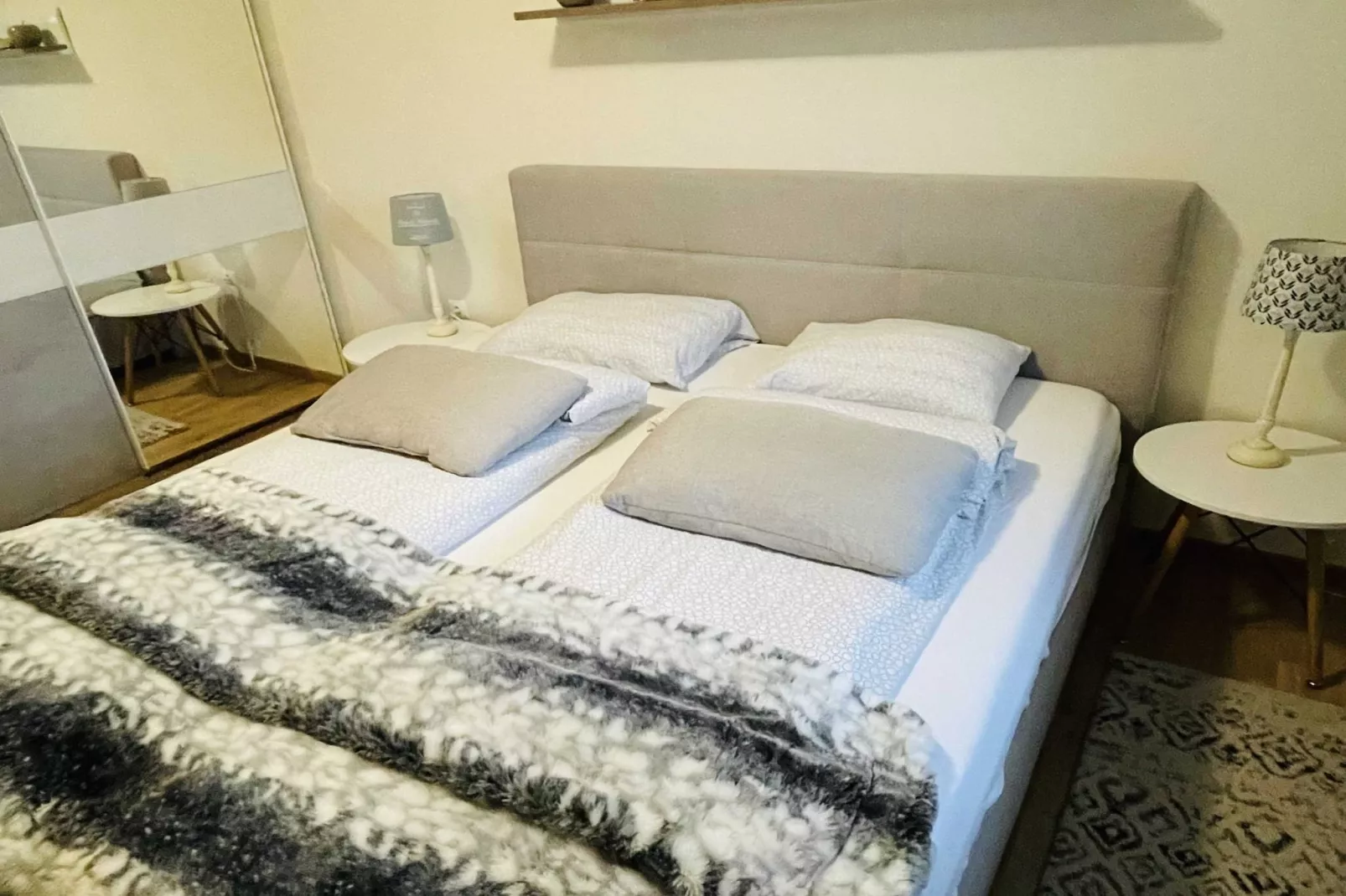 Rustic and Radiant Retreat Apartments with Terrace - Classic One Bedroom Apartment with Terrace (owner app 12)-Bedroom