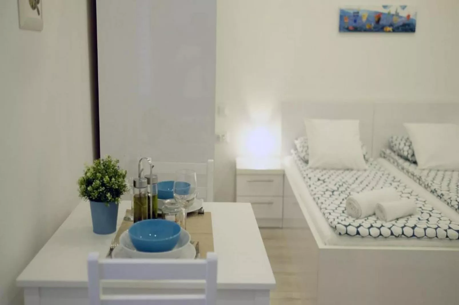 Apartments Blue Lavender - Studio Apartment-Bedroom