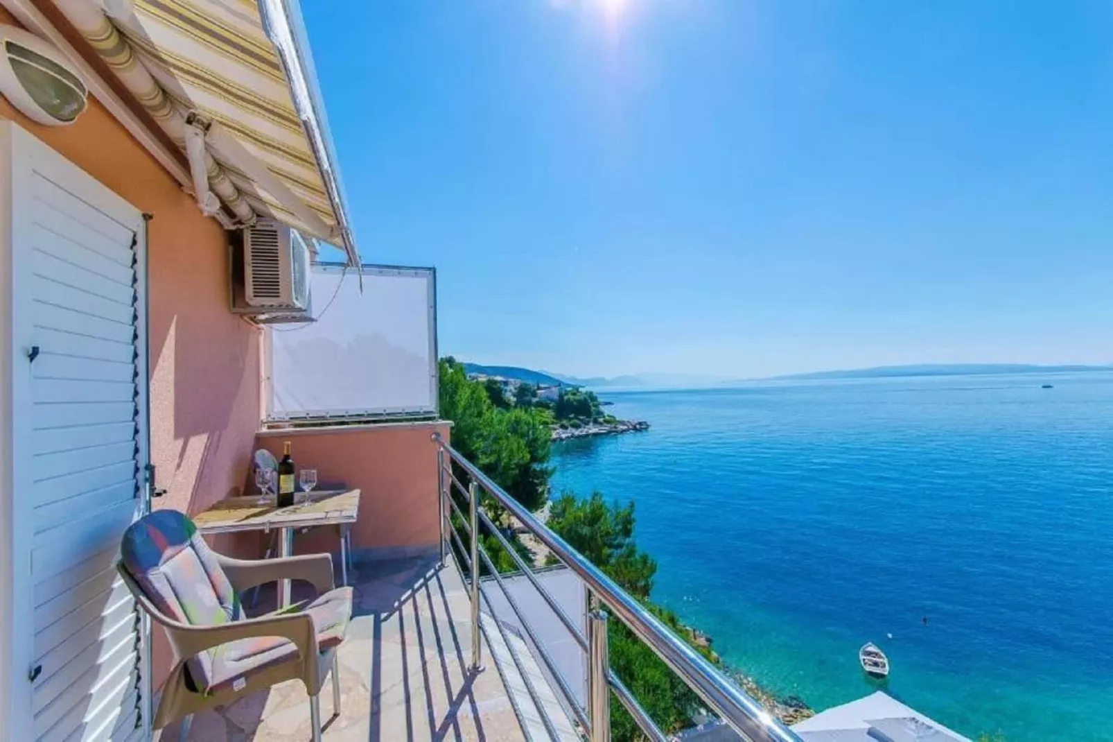 Apartments Nives - One Bedroom Apartment (A2)-Terrasse / balcon