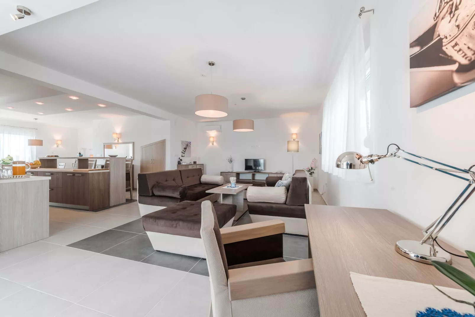 Luxury Escape with Swimming Pool & Modern Design -Deluxe Four Bedroom Villa with Private Pool ( Villa 4)-Living room