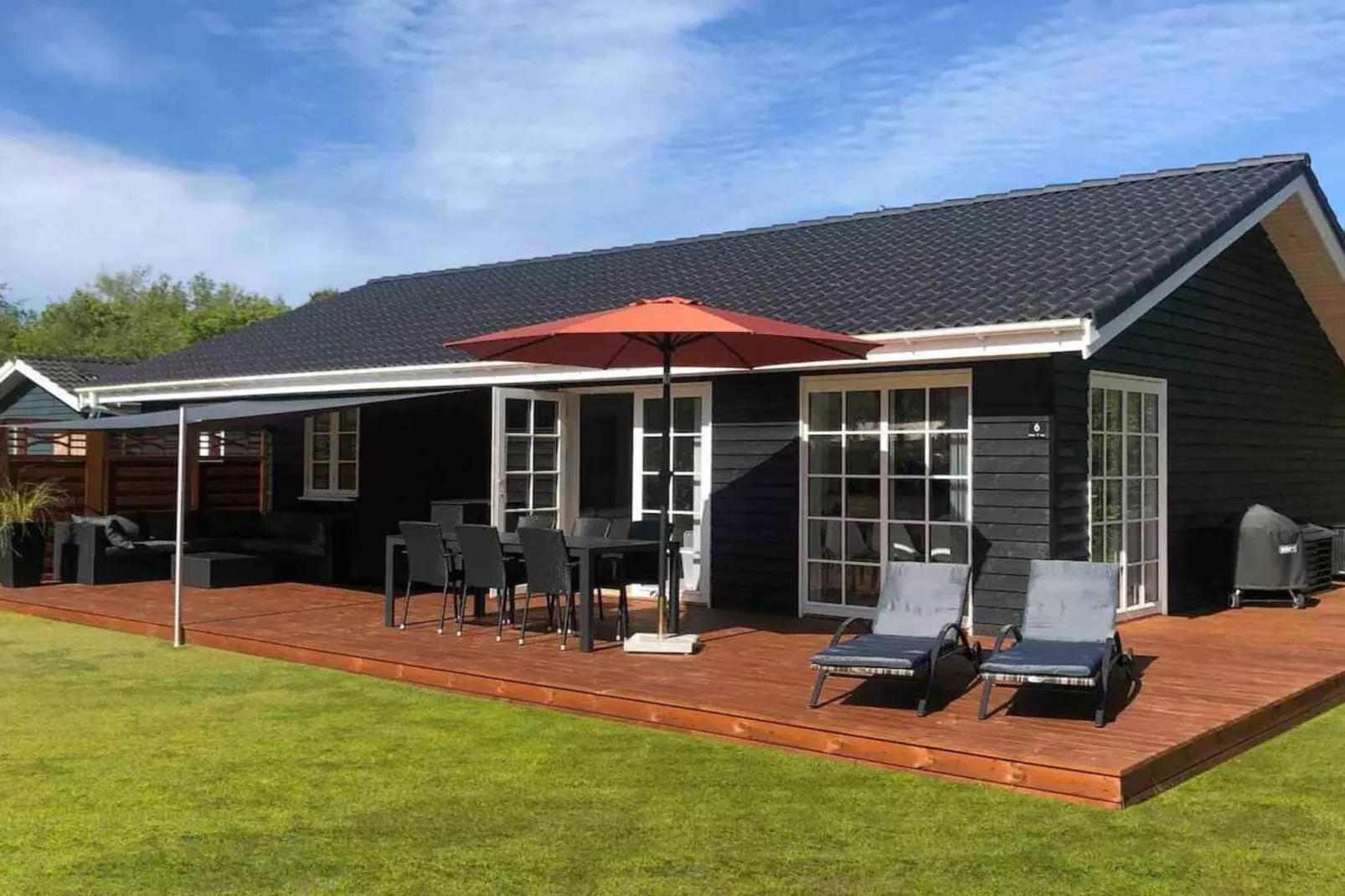 5 Sterne Ferienhaus in Nykøbing Sj-Im Freien