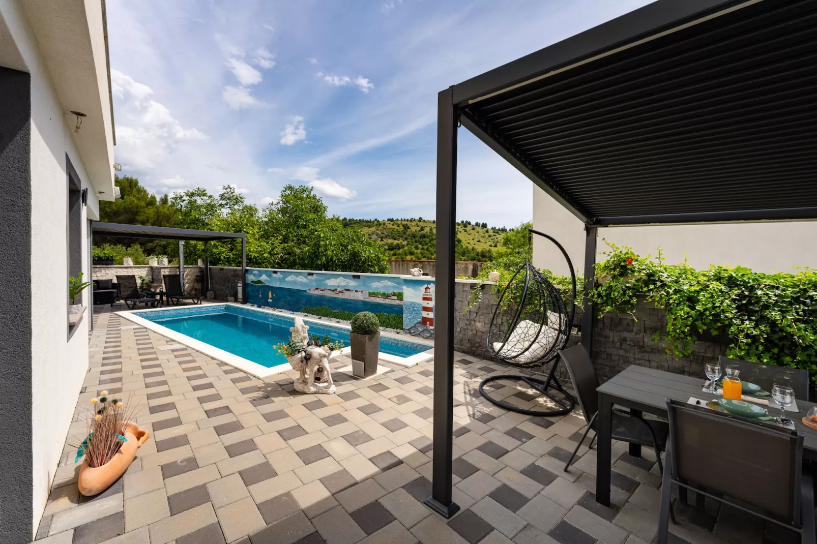 Apartment Nikita with private pool-Swimming pool