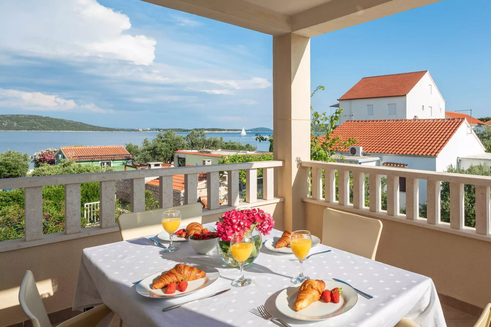 Apartments Bella Vista -One Bedroom Apartment with Terrace and Sea View (A2)-Terrace