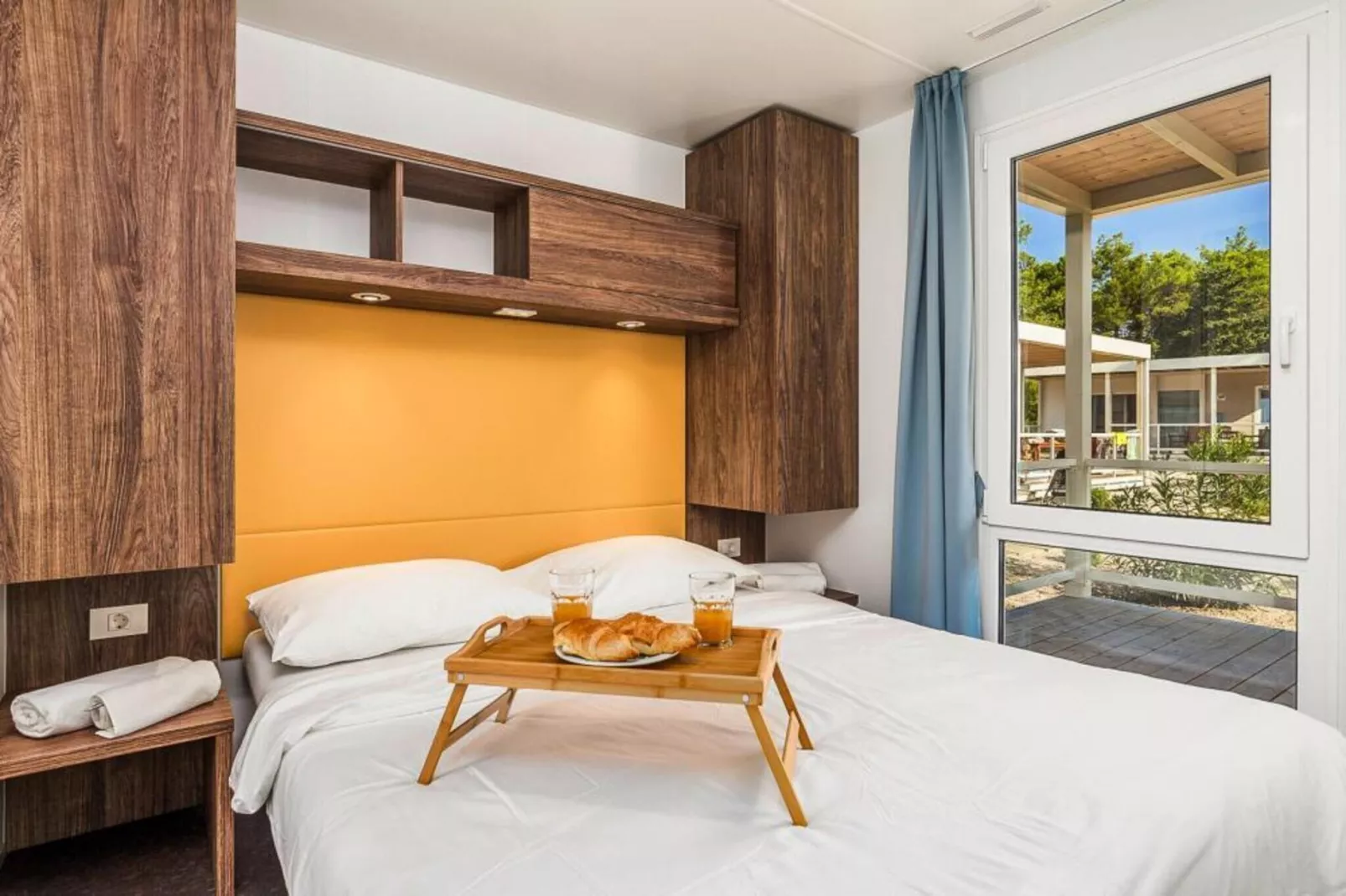 Mobile Homes Strasko Novalja Olive 34 qm für 5 Pers-Chambre