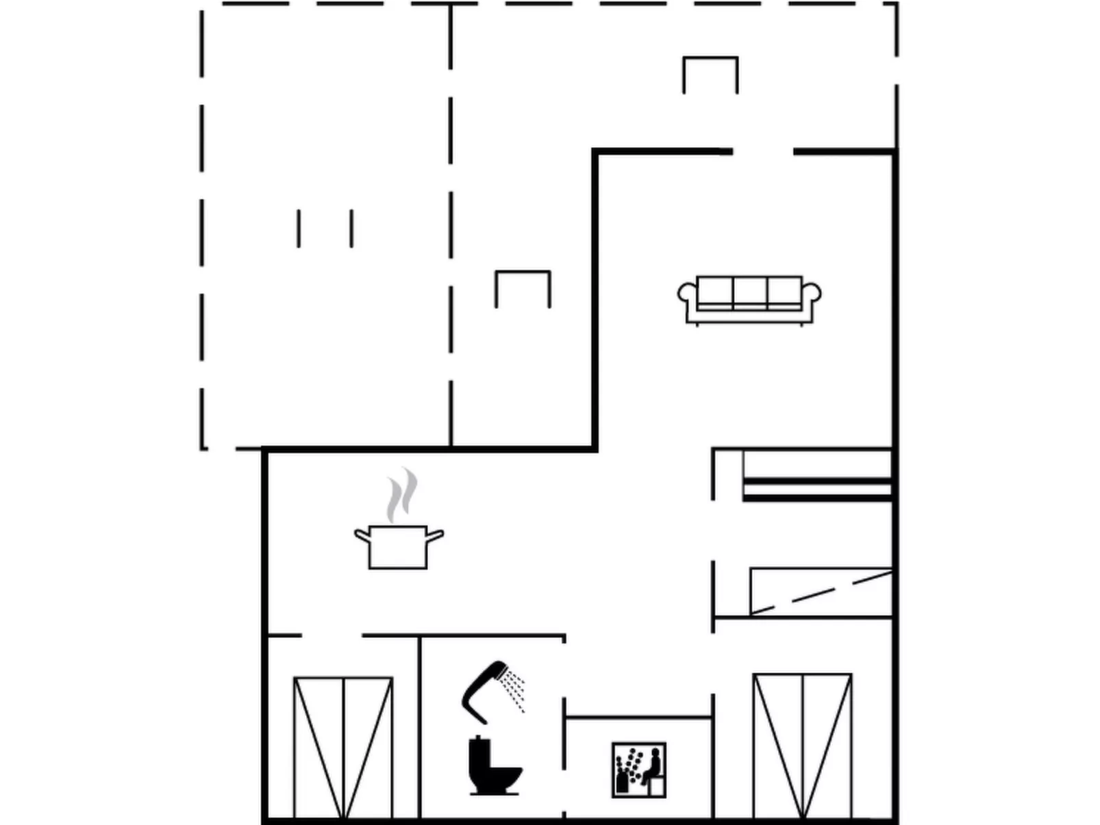 "Iris" - 300m from the sea-Dedans