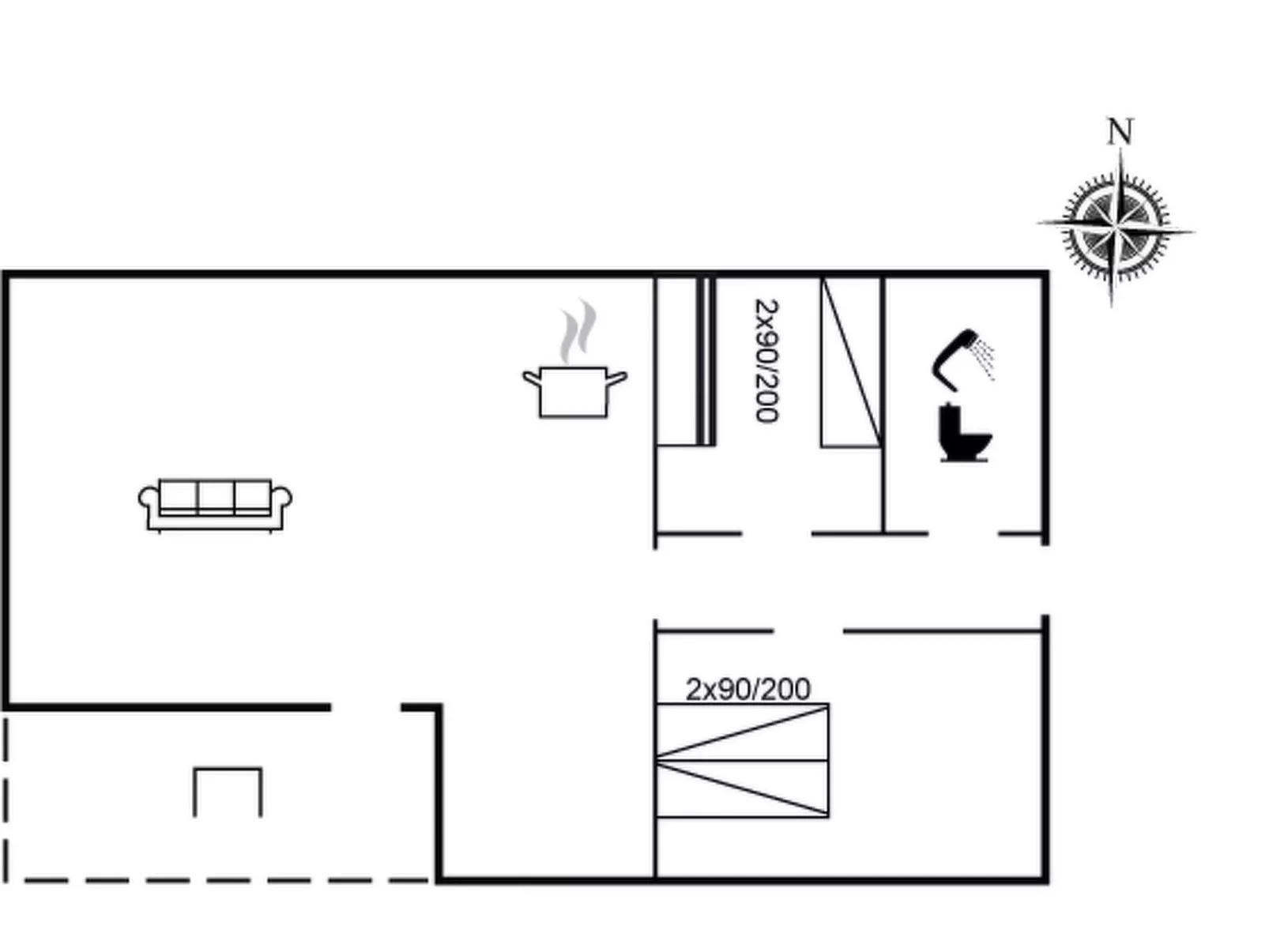 "Cathalin" - 100m from the sea-Dedans