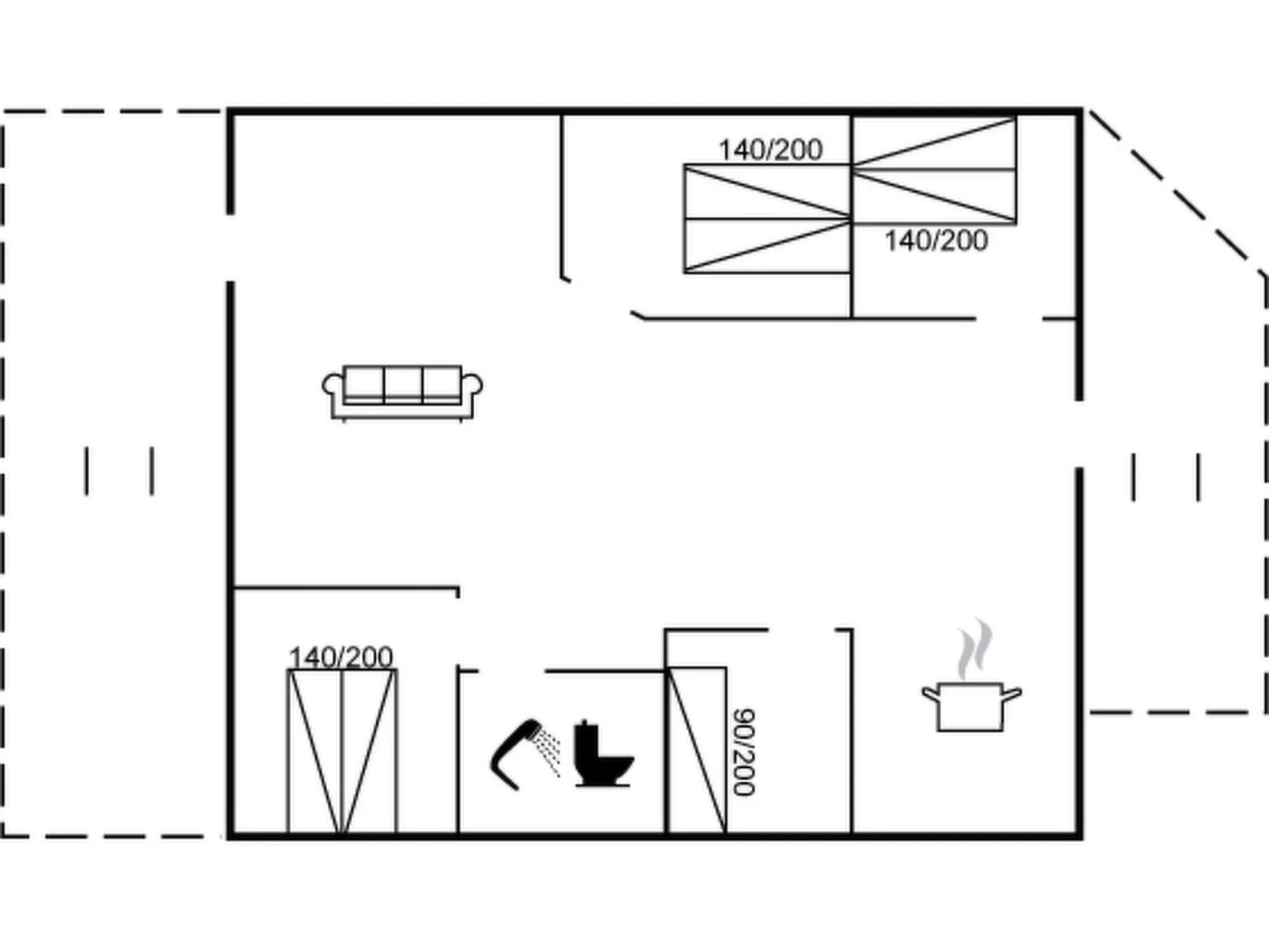 "Alisia" - 400m from the sea-Dedans
