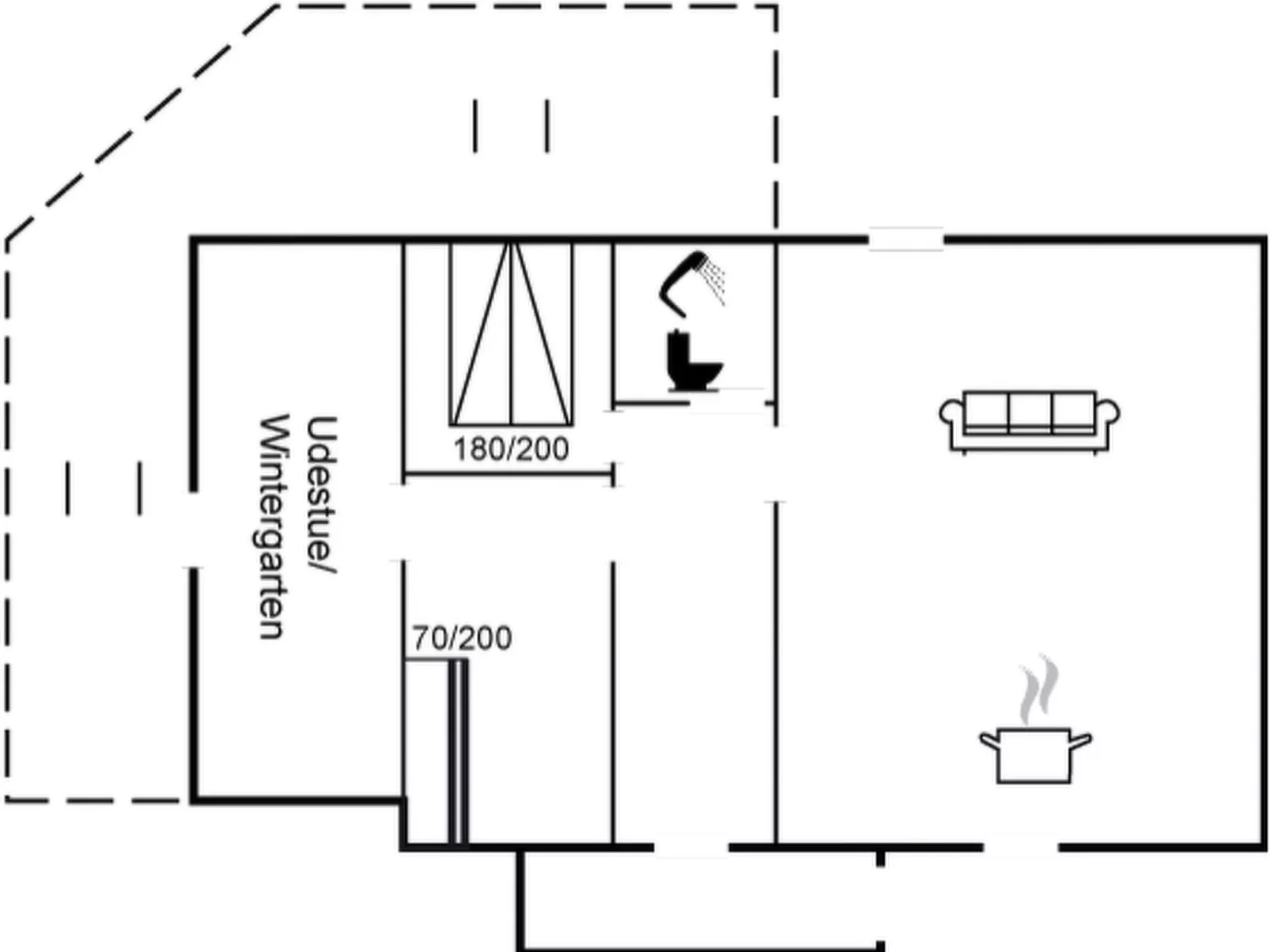 "Akira" - 500m to the fjord-Drinnen