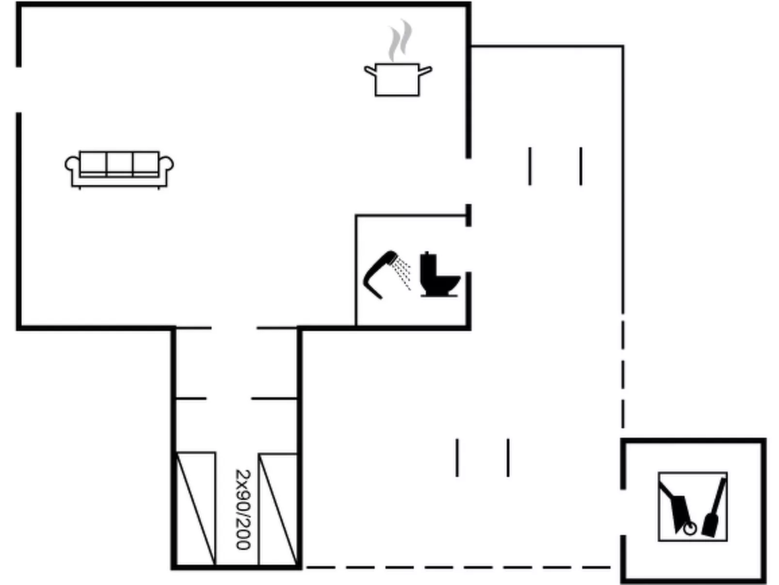 "Algonda" - 500m from the sea-Inside