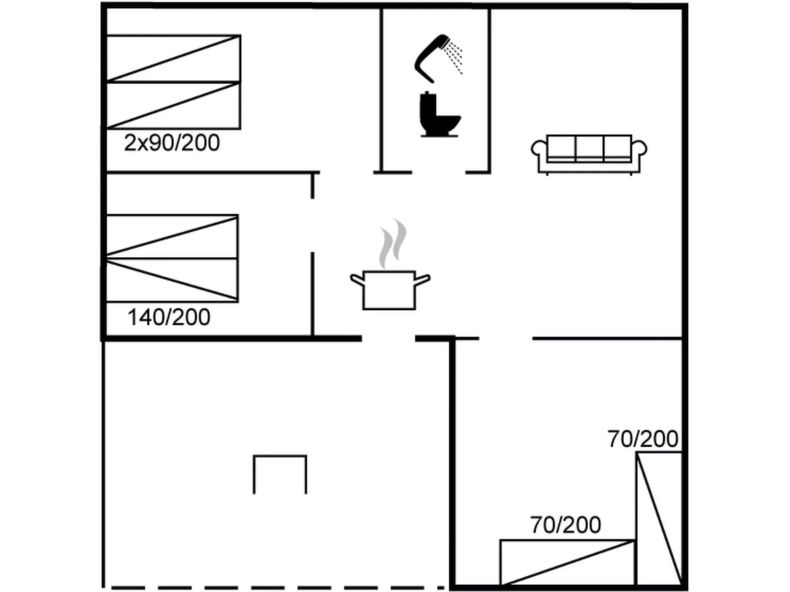 "Faustina" - 29km from the sea-Dedans