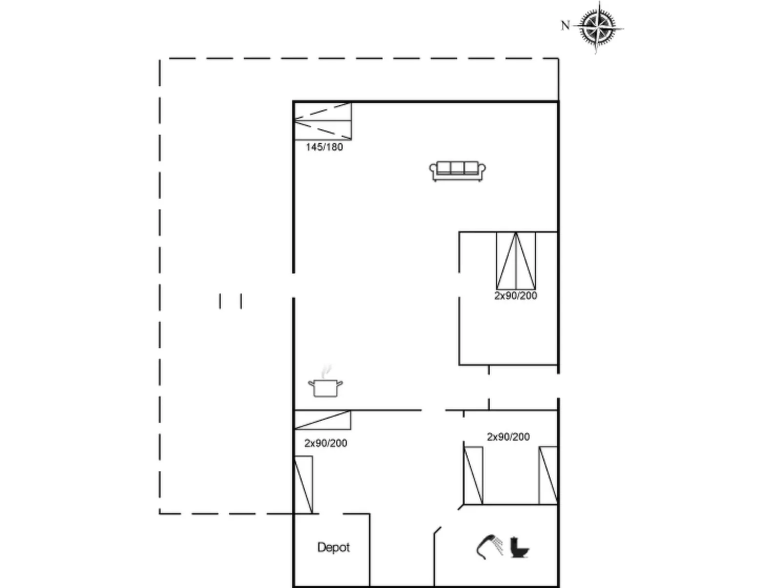 "Alvira" - 8km to the fjord-Inside