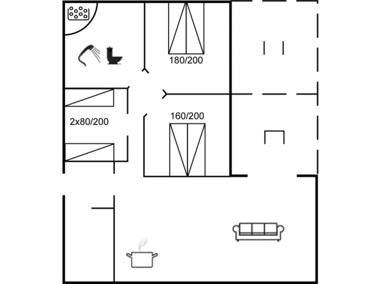 "Fenja" - 500m to the fjord-Inside