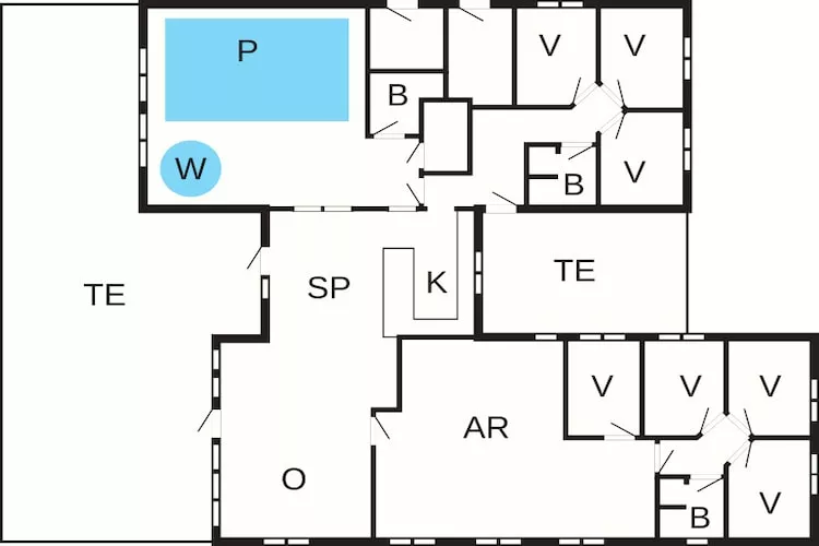 18 person holiday home in Bogense-Floor plan