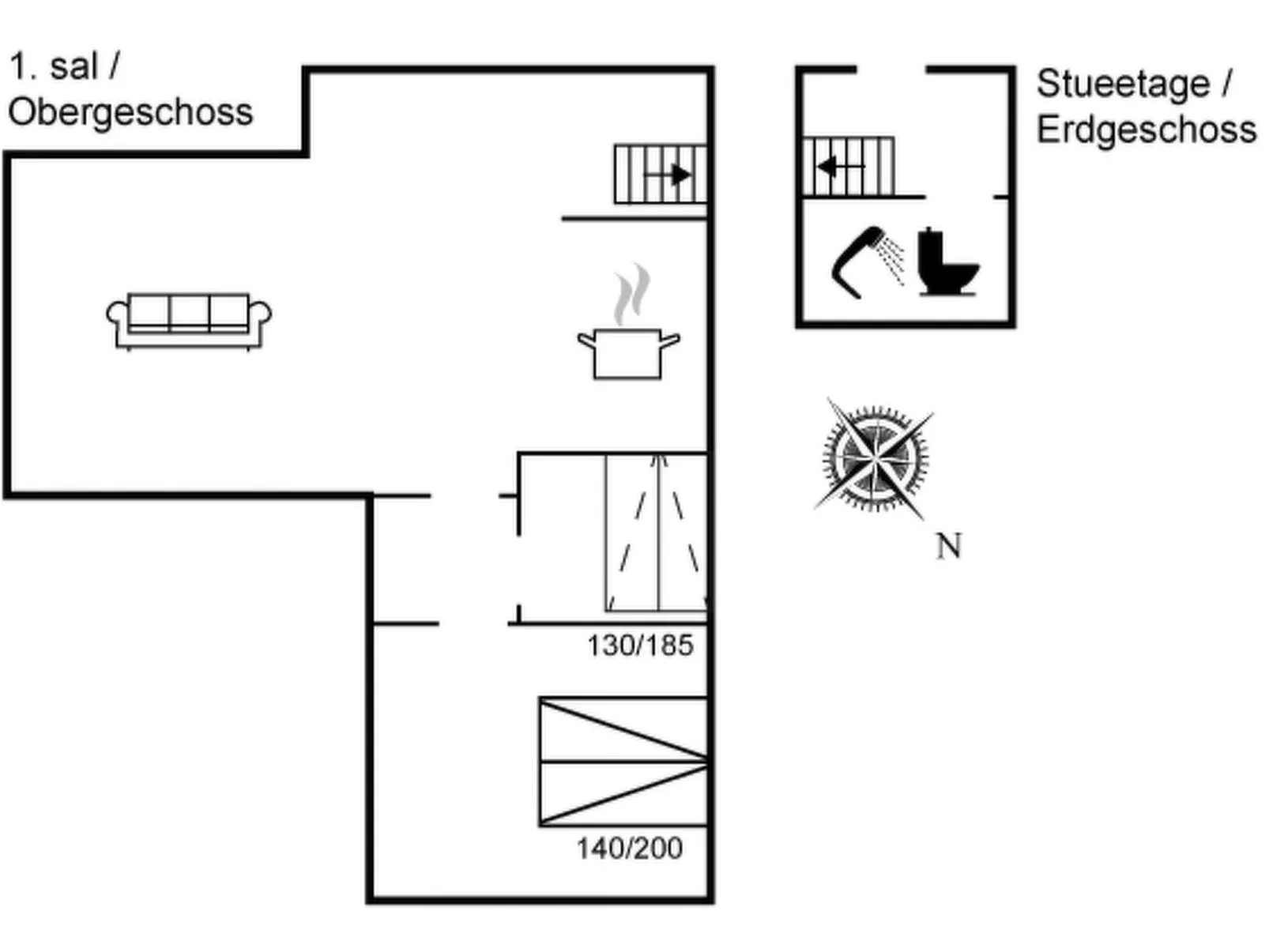 "Rosabel" - 1km from the sea-Inside