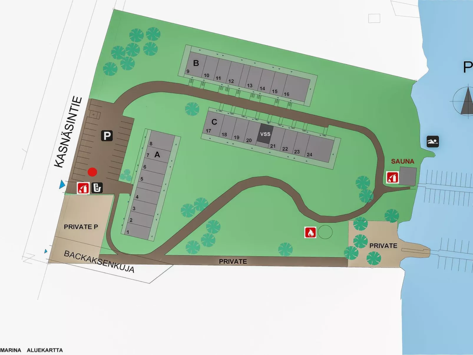 Kasnäs marina b10-Drinnen