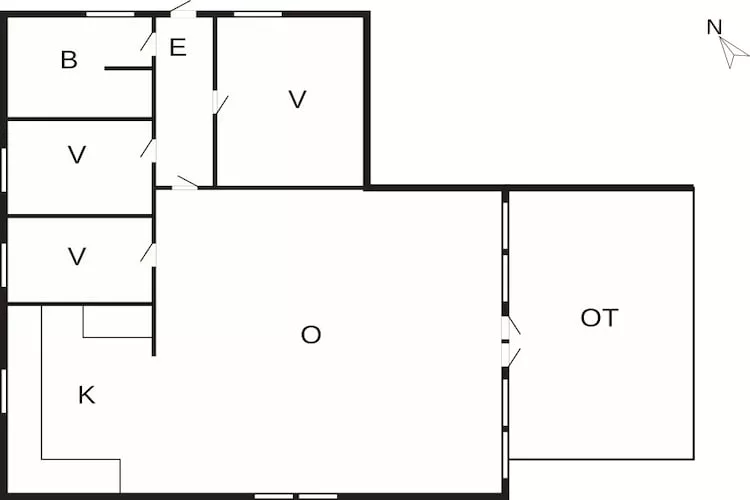 5 person holiday home in Silkeborg-Floor plan