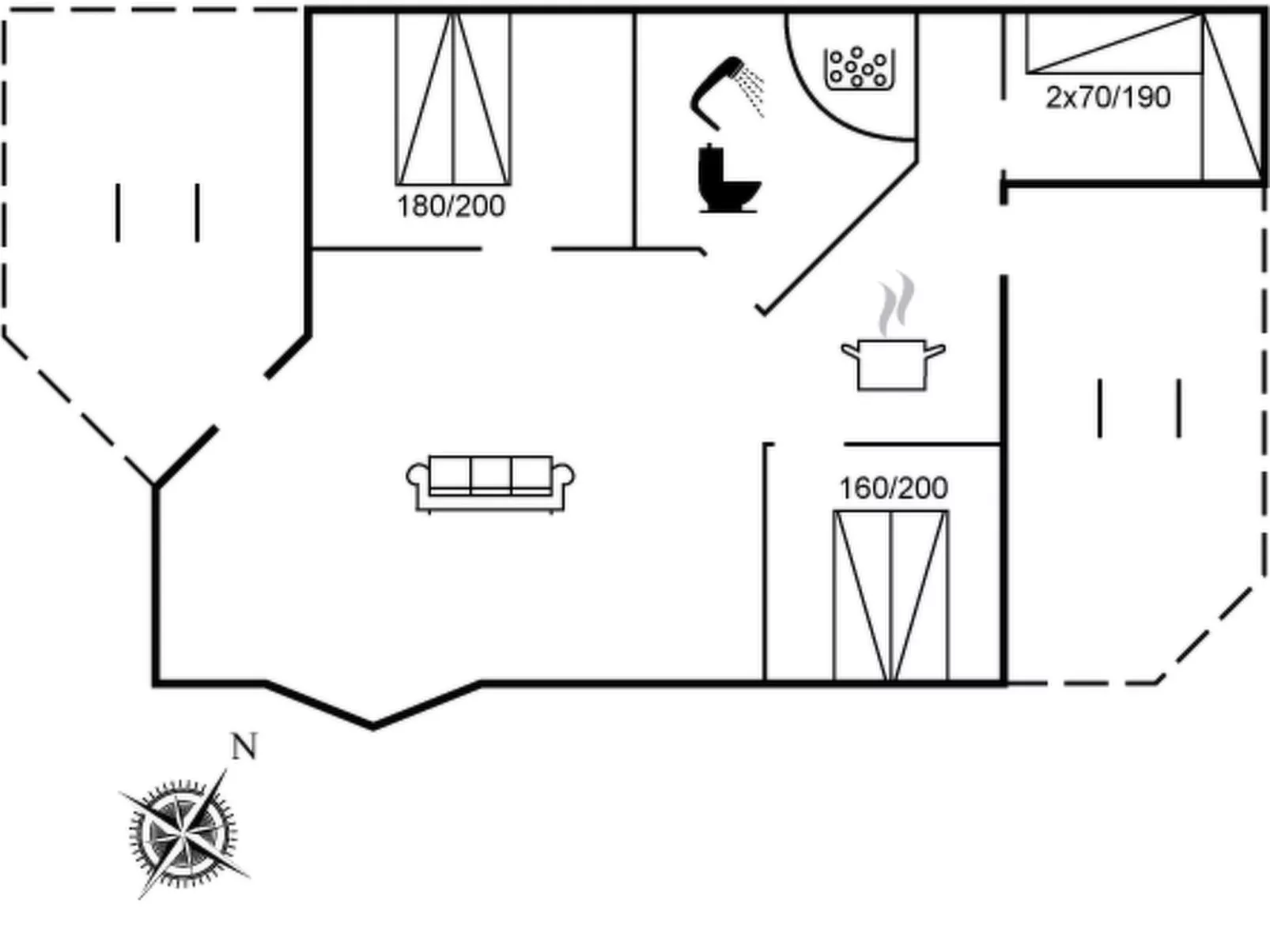 "Rikhard" - 175m to the fjord-Inside