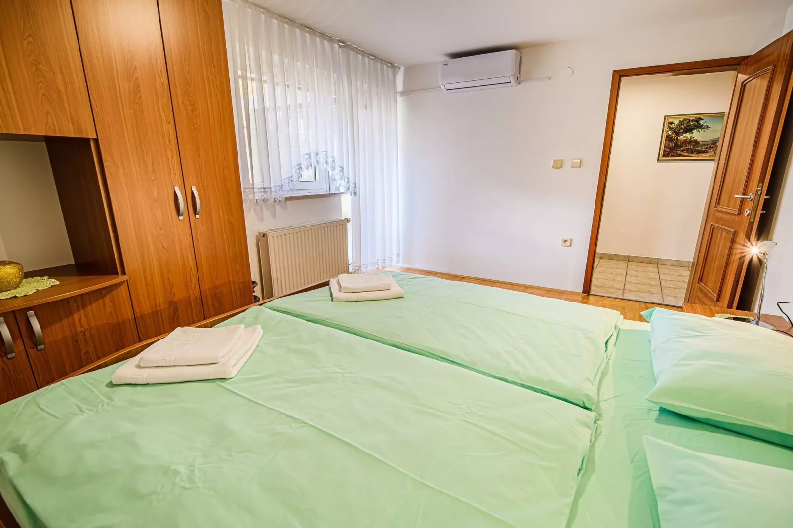 Sunny and Spacious Apartments with Terrace near Water Park - Three Bedroom Apartment with Terrace-Bedroom