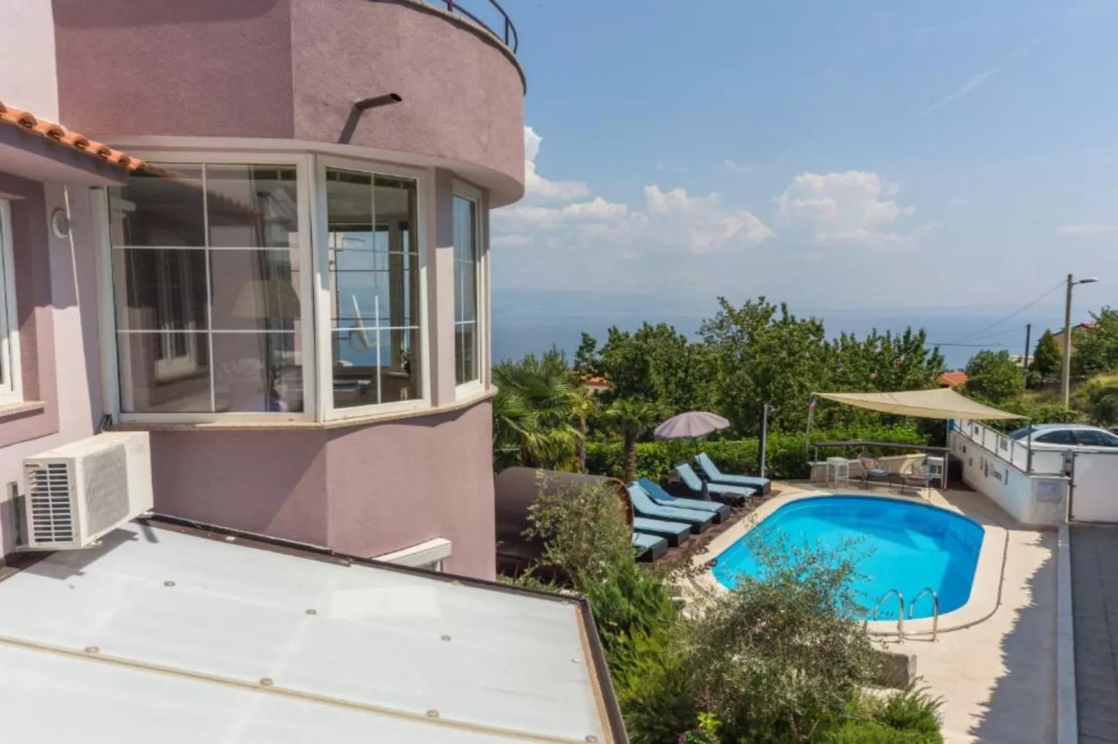 Apartments Melanie - Oprić Hills Two bedroom apartment with sea view (B)-Schwimmbad