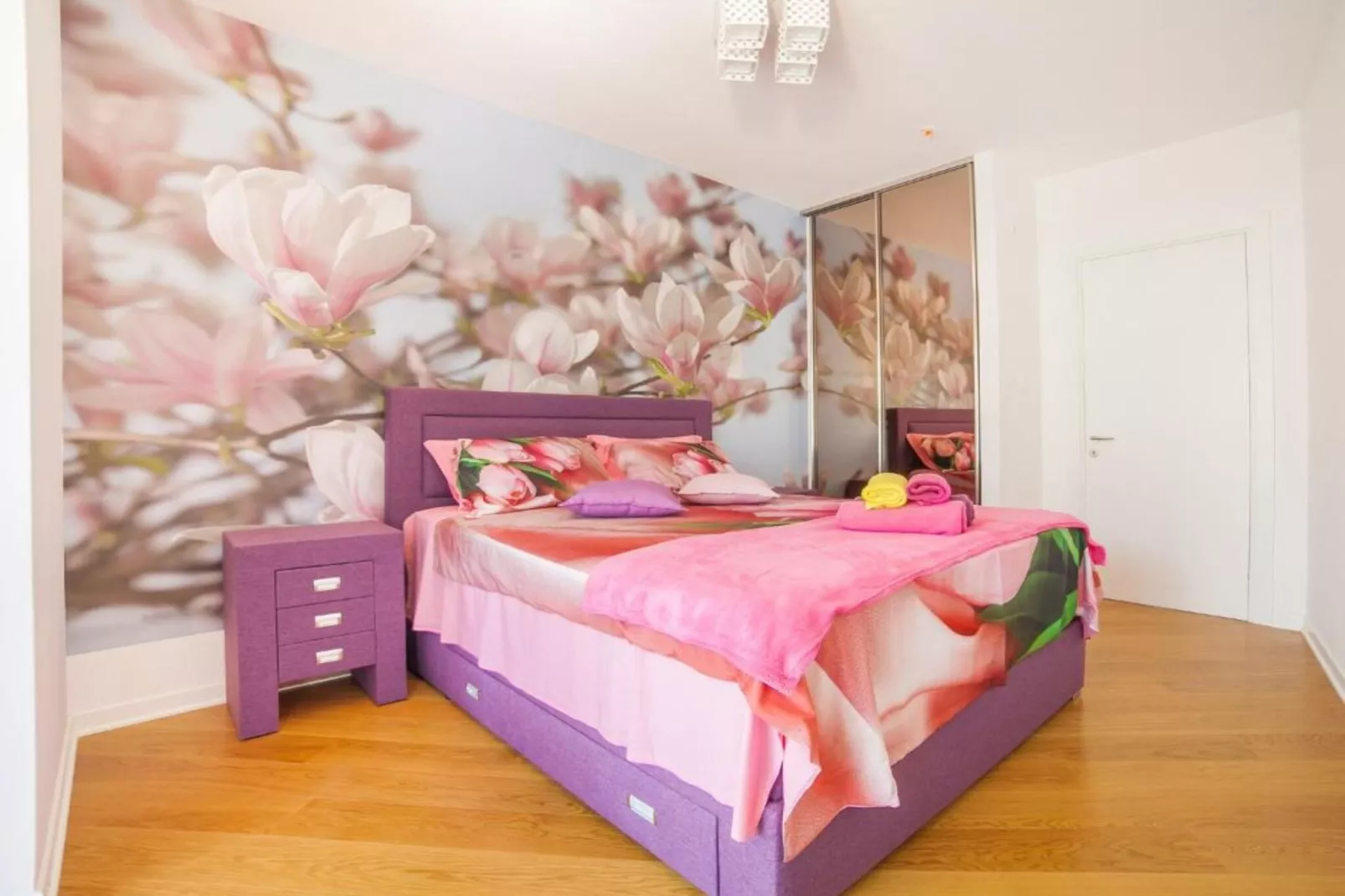 Exclusive Budva Stay Steps From the Beach - One Bedroom Apartment with Balcony-Bedroom