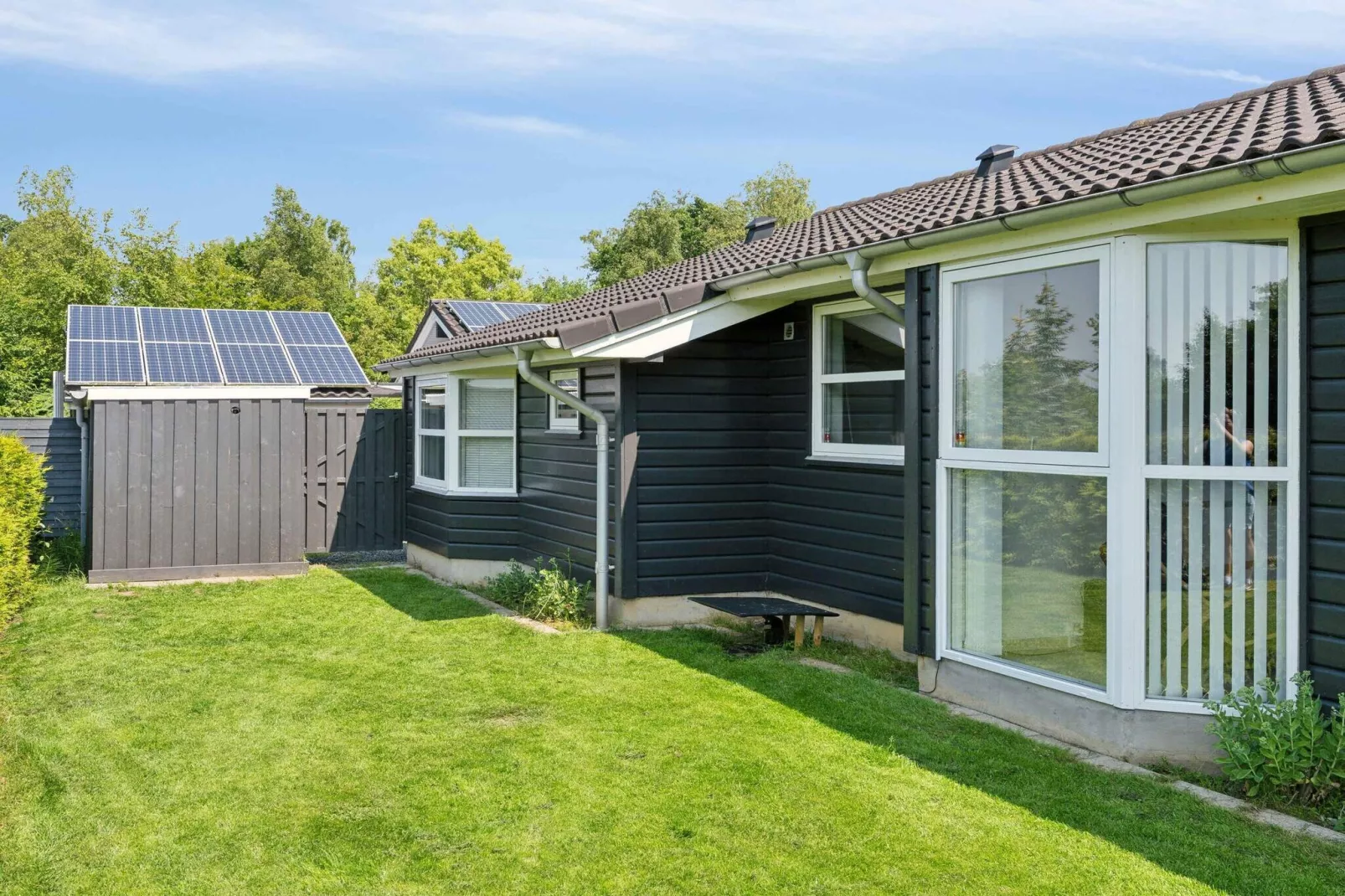 5 Sterne Ferienhaus in Fårvang-Im Freien