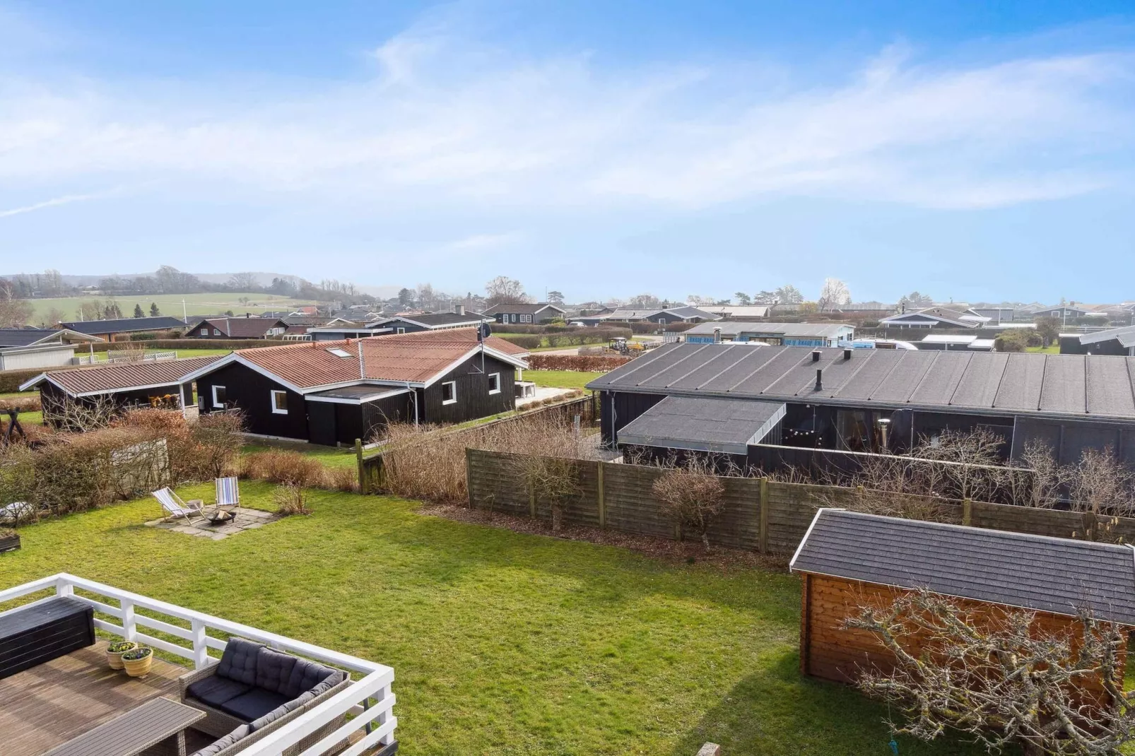 5 Sterne Ferienhaus in Rønde-Im Freien