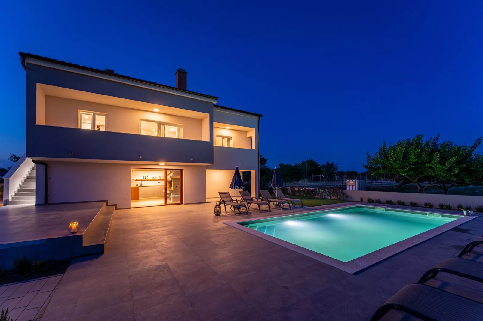 Villa Campi Dalmatia-Extérieur été