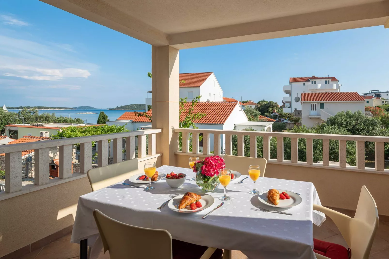 Apartments Bella Vista -One Bedroom Apartment with Terrace and Sea View (A2)-Terrace