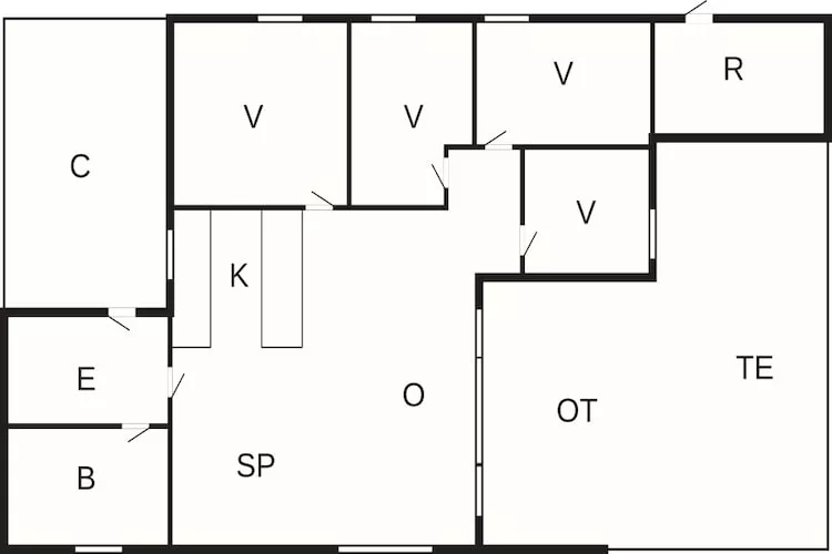 Haustierfreundliche Unterkunft in Strandnähe-Grundriss