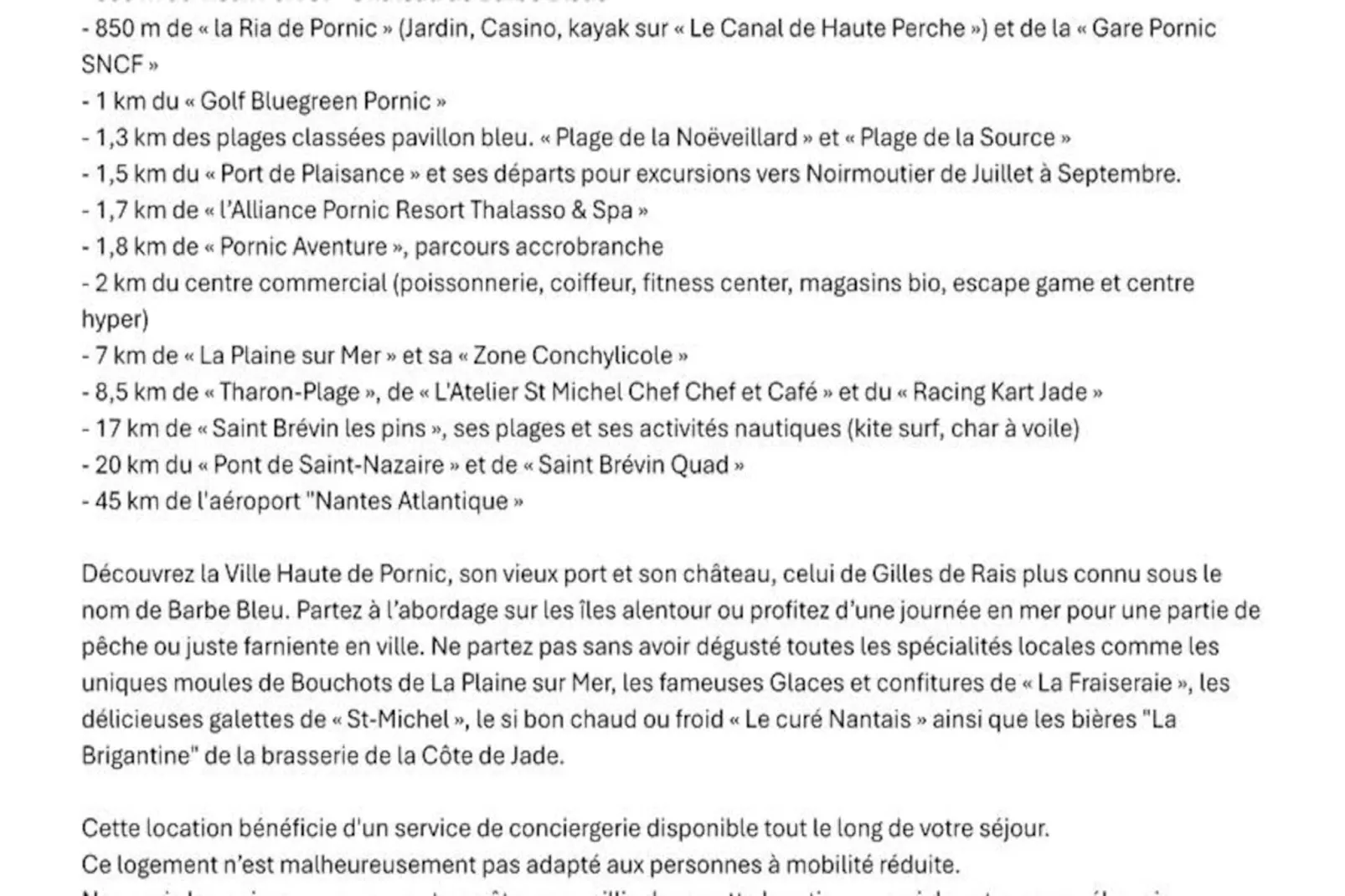 Studio à Pornic-Nicht zugeordnet