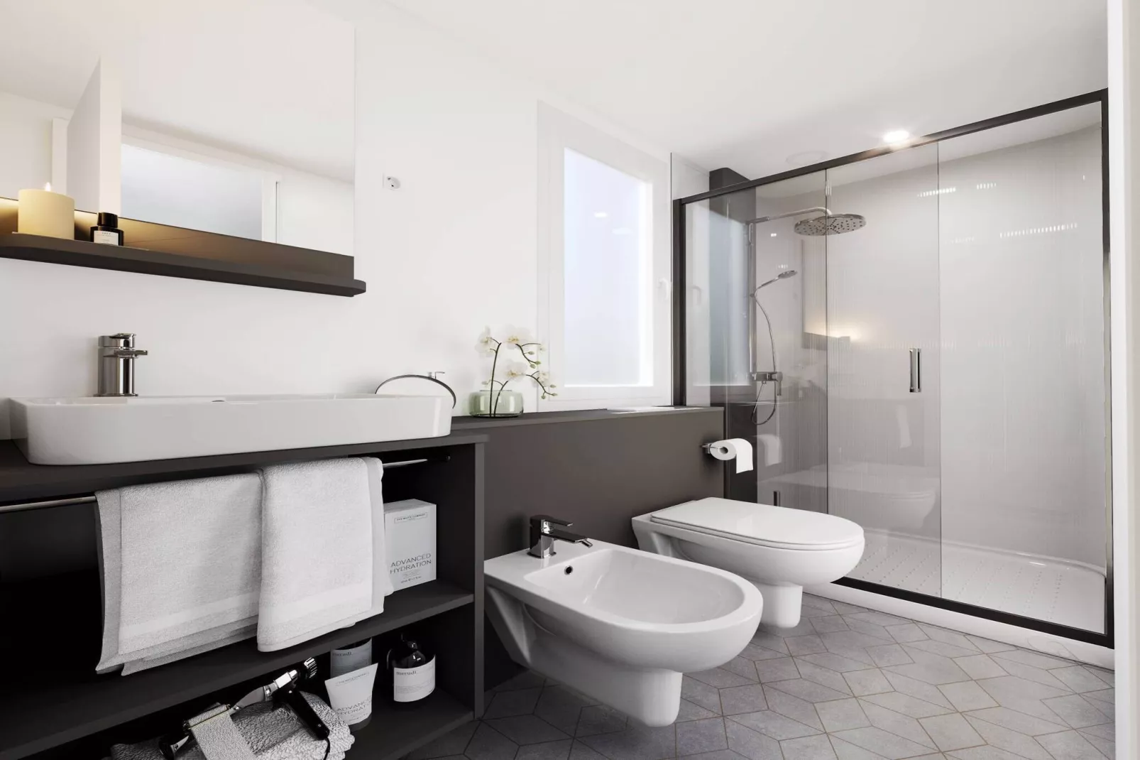 Mobile Homes Strasko Novalja Olive 34 qm für 5 Pers-Salle de bain