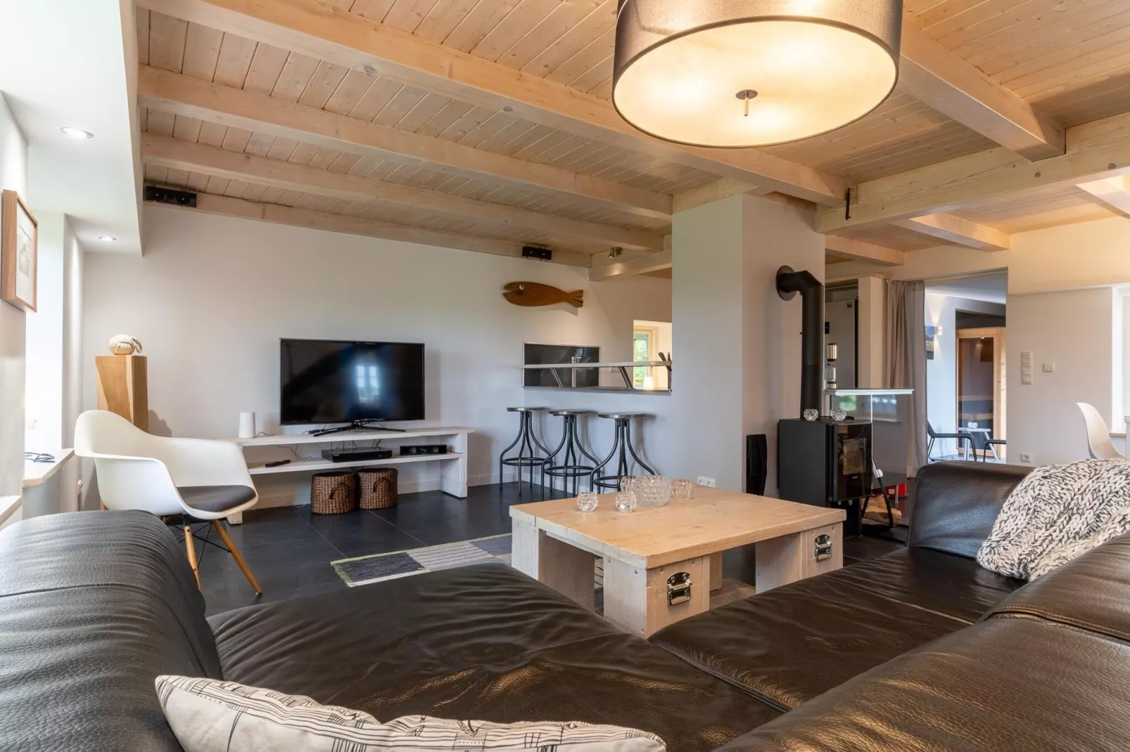 Ferienhaus Hygge Westerhever-Wohnzimmer