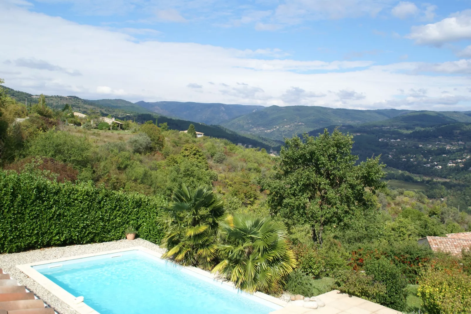 Villa - LES VANS-View in summer