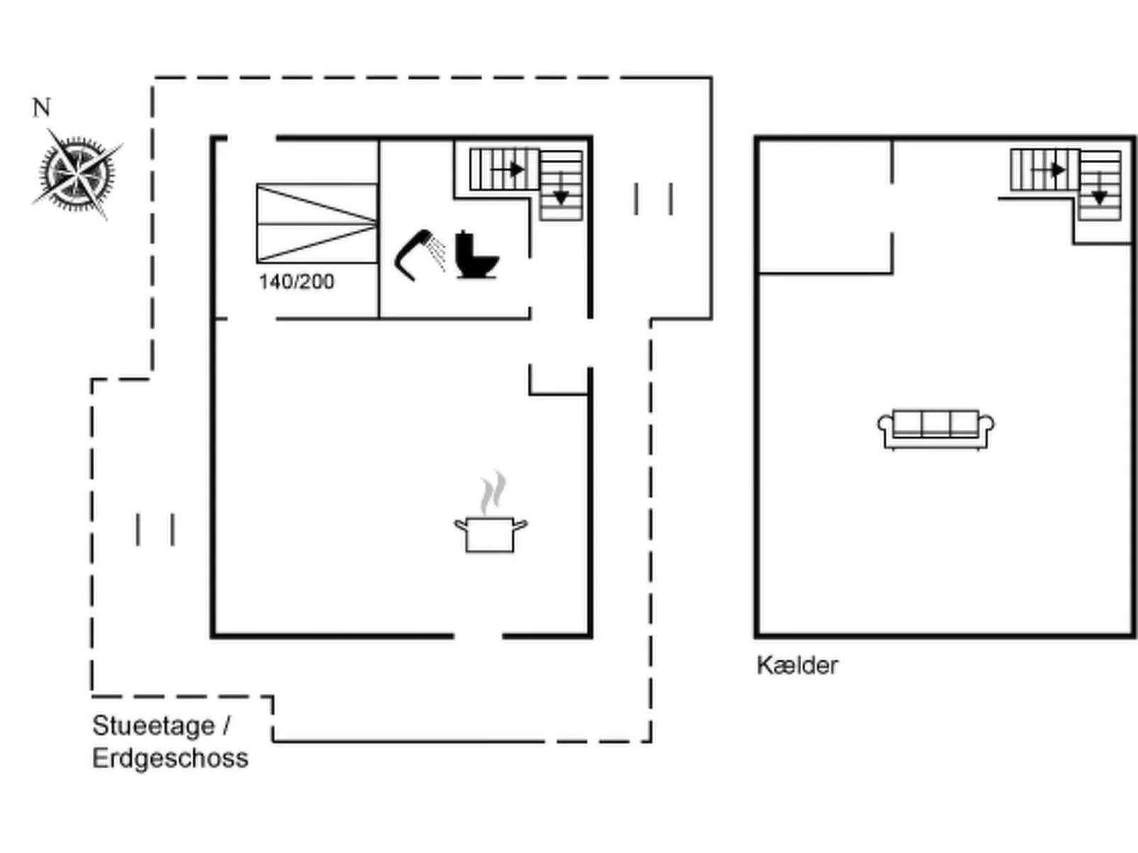 "Aaltje" - 65m from the sea-Drinnen