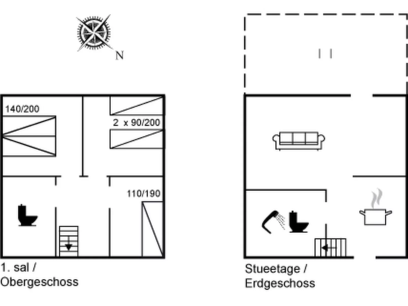 "Frænde" - 600m from the sea-Dedans