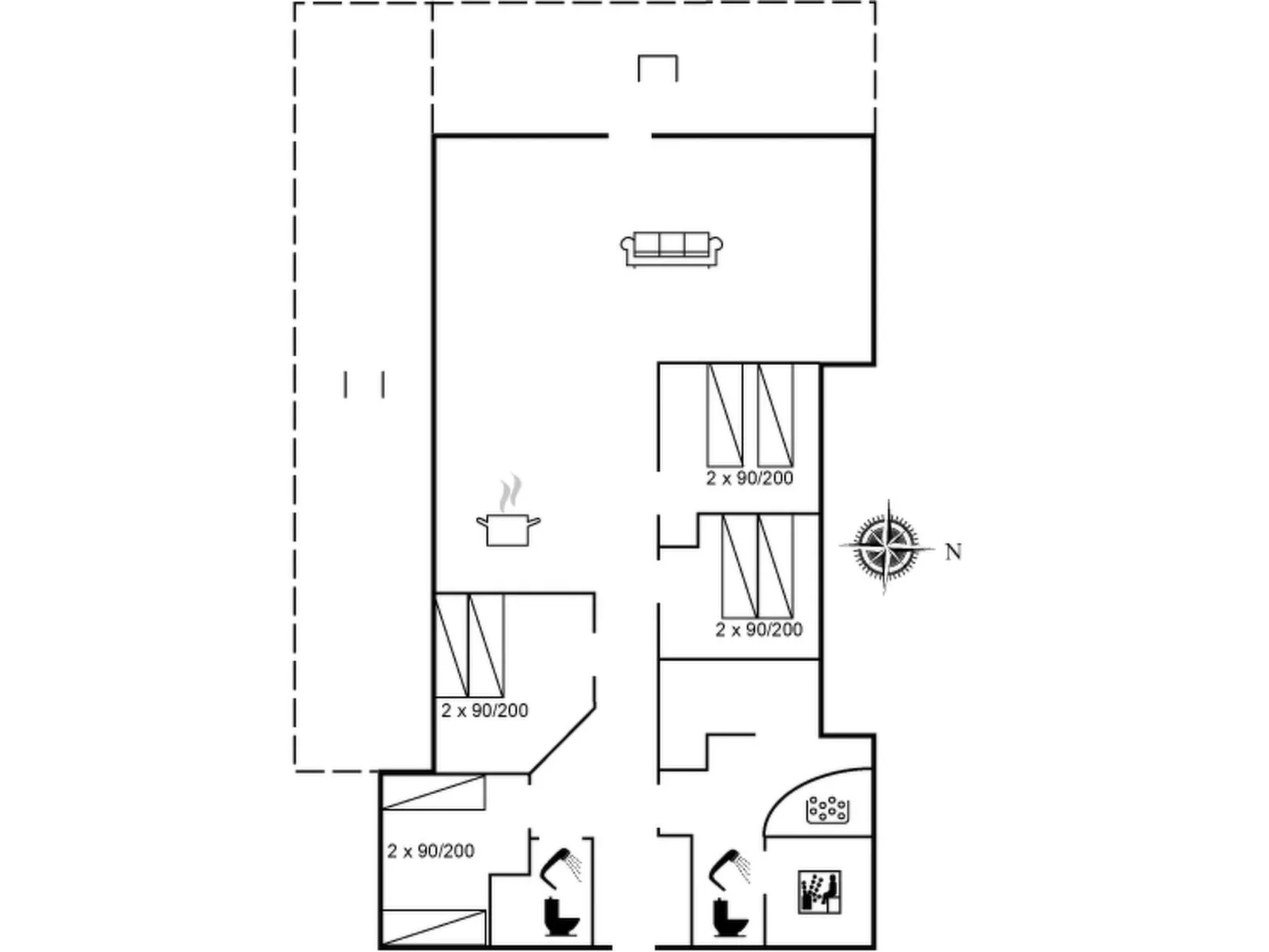 "Heraldina" - 800m from the sea-Inside