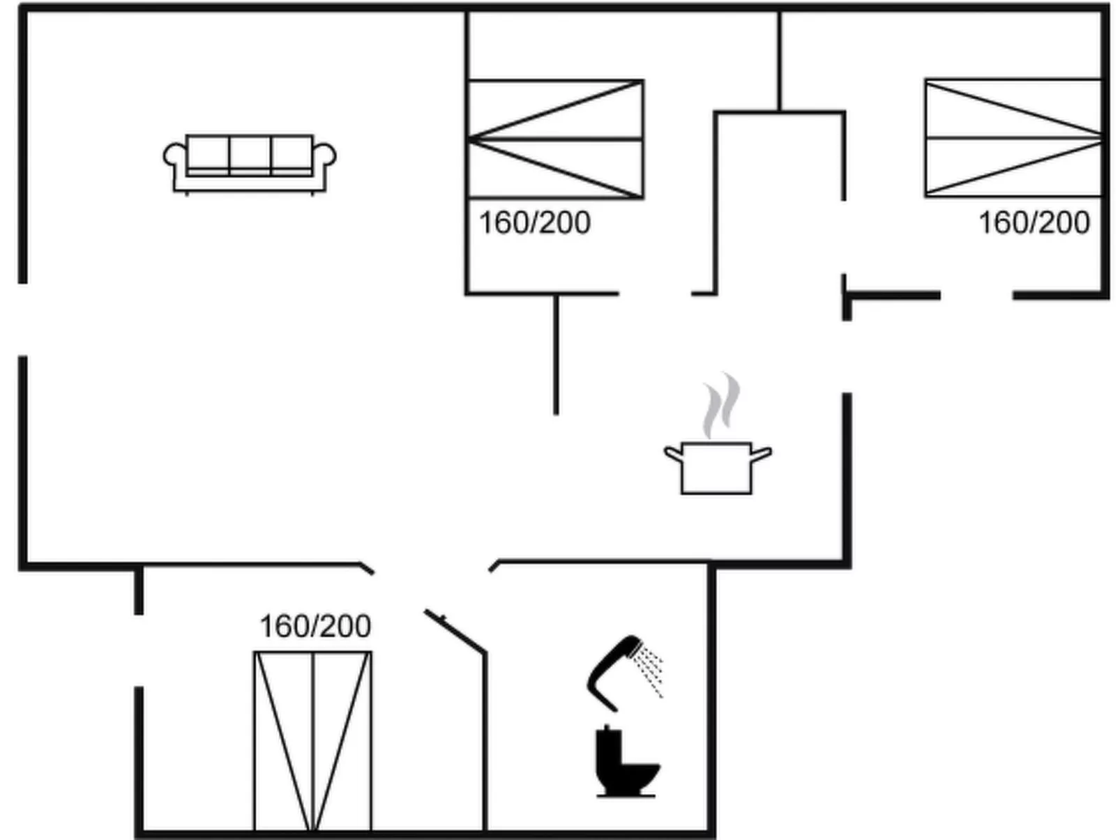 "Fransiske" - 800m from the sea-Drinnen