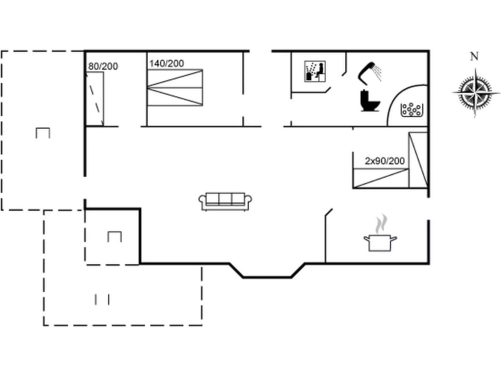 "Erja" - 150m from the sea-Drinnen
