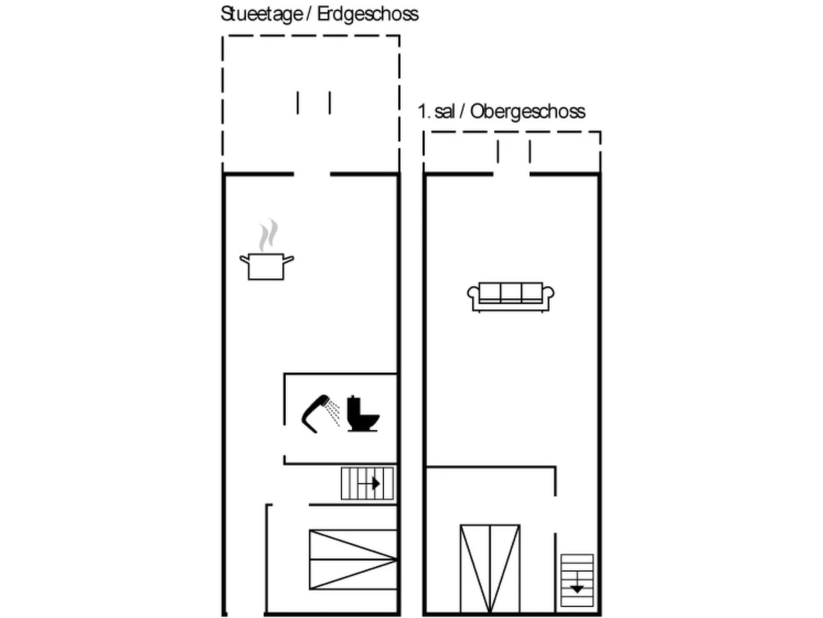 "Knud" - 2m from the sea-Dedans