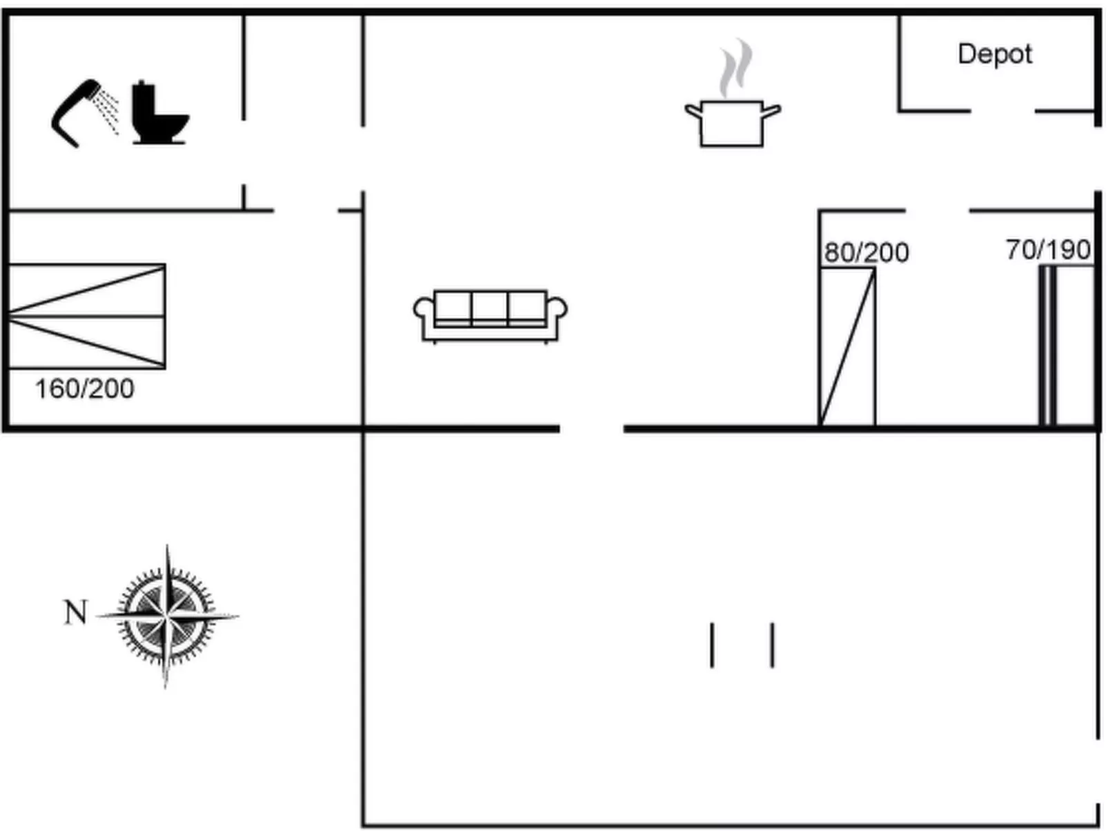 "Tarvo" - 400m from the sea-Drinnen