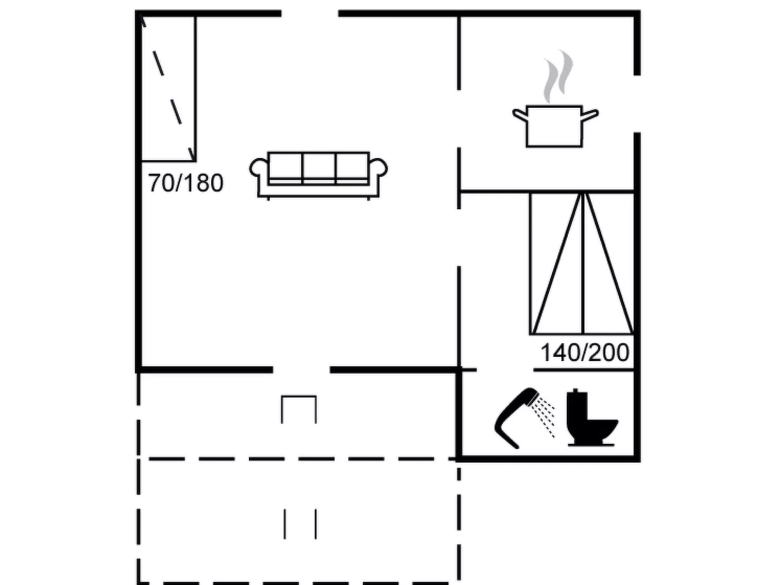 "Elisa" - 600m from the sea-Dedans