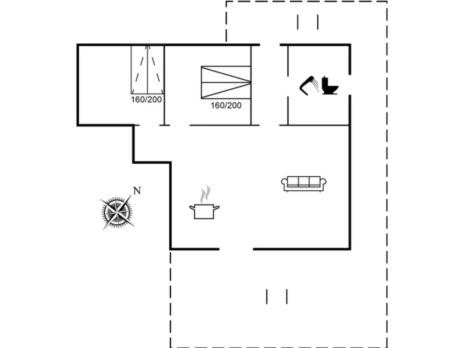 "Volmar" - 10m from the sea-Drinnen