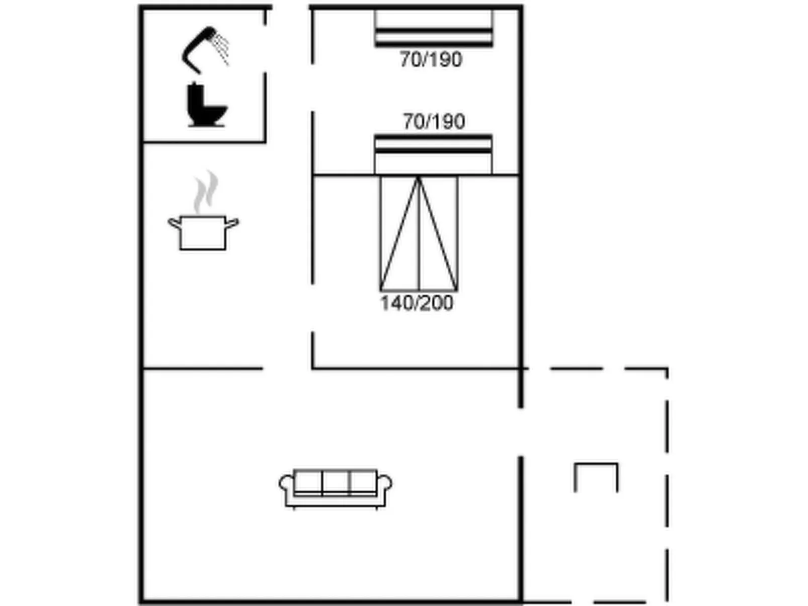 "Friis" - 100m from the sea-Inside