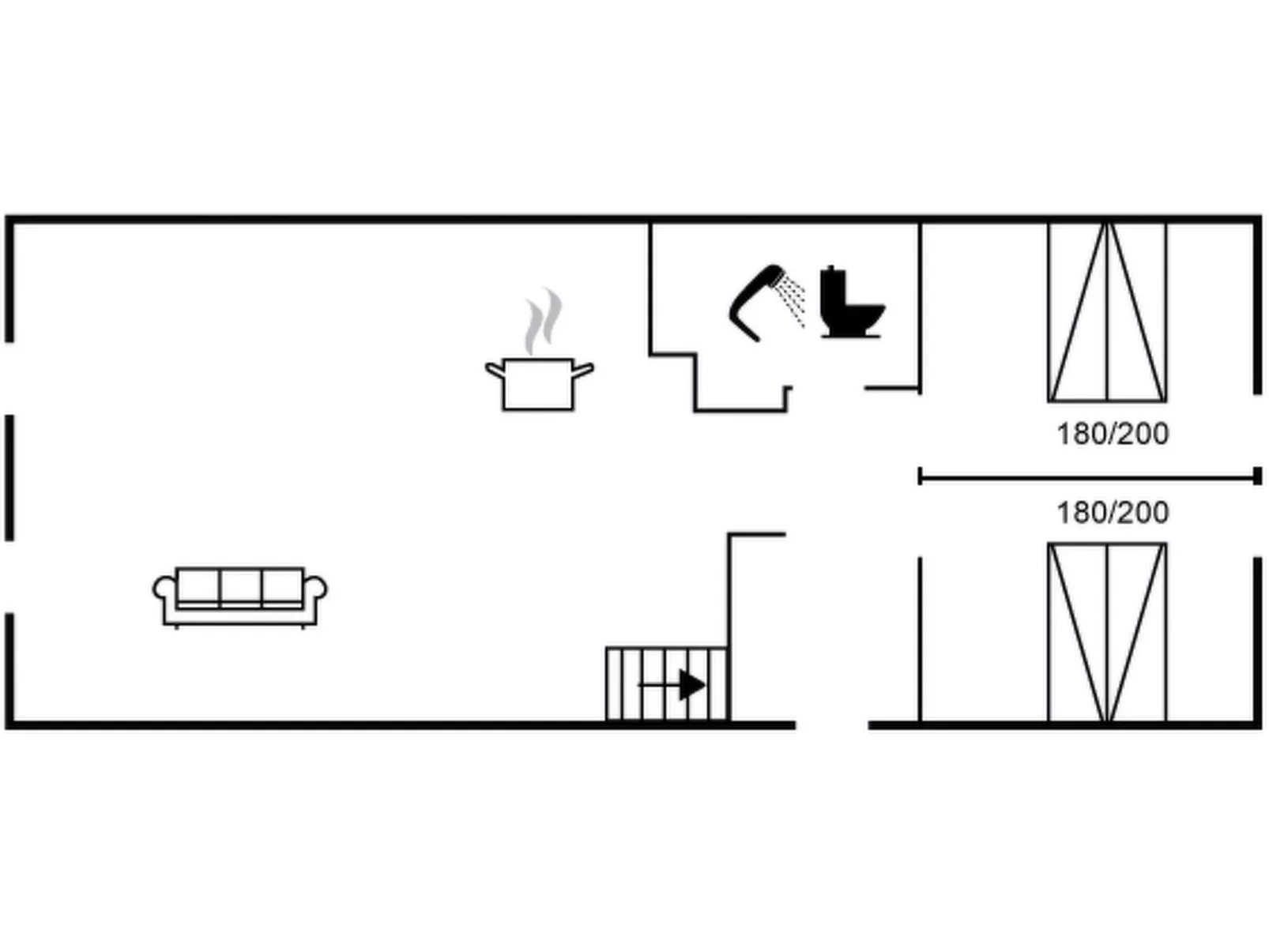"Anelle" - 2.5km from the sea-Dedans