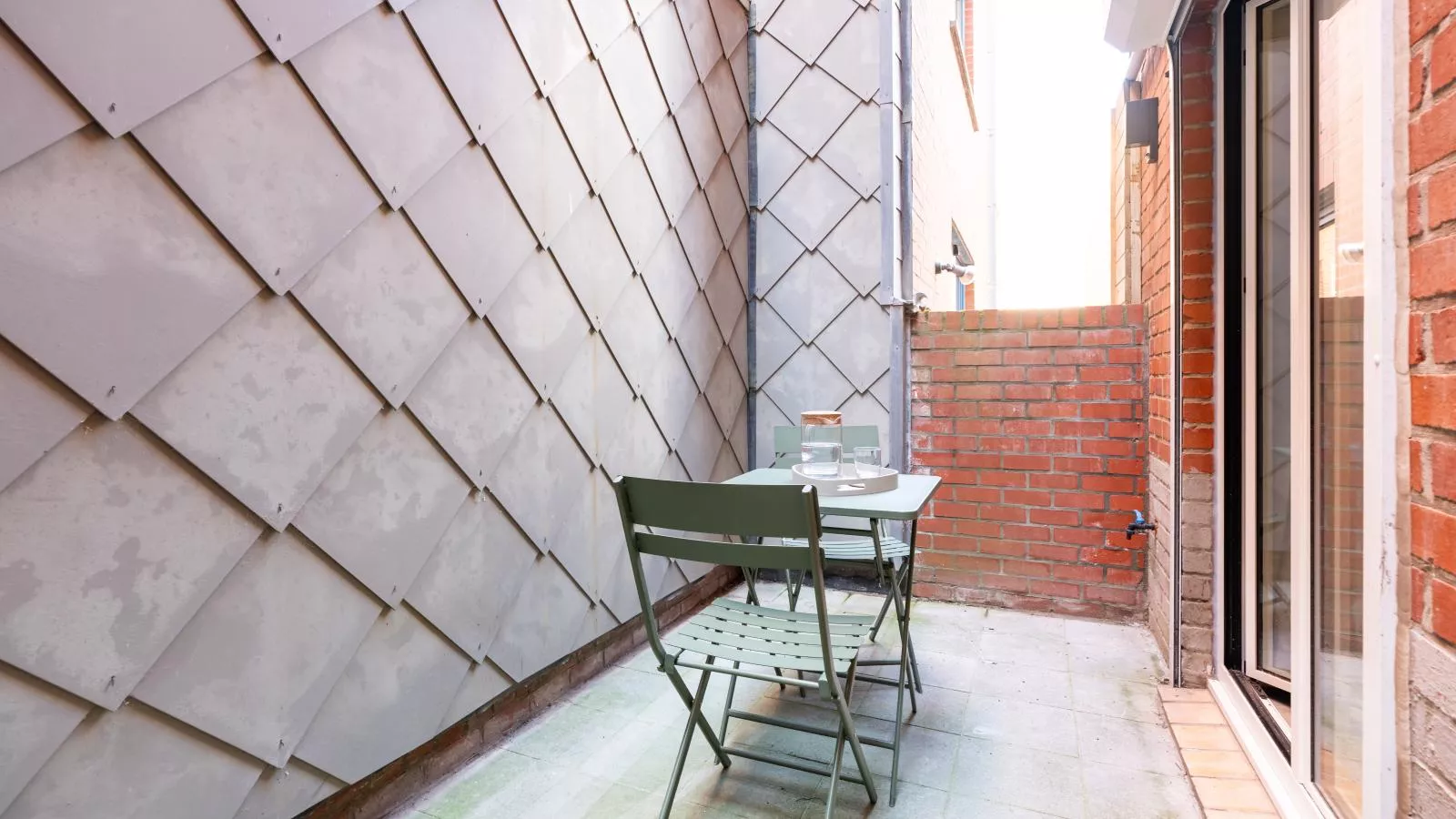 Iris gelijkvloers-Terrasse / balcon