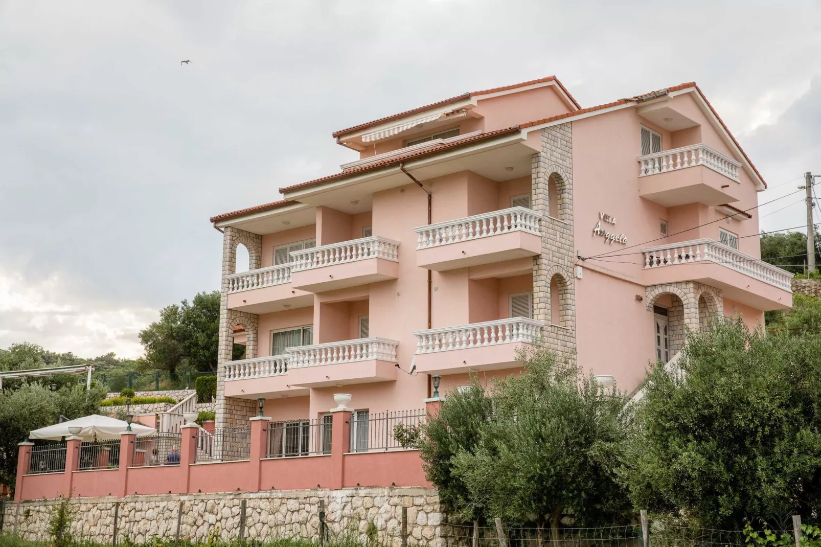 Guest House Villa Anggela - Classic Double room with Balcony and Sea View (BR1)-Outdoor