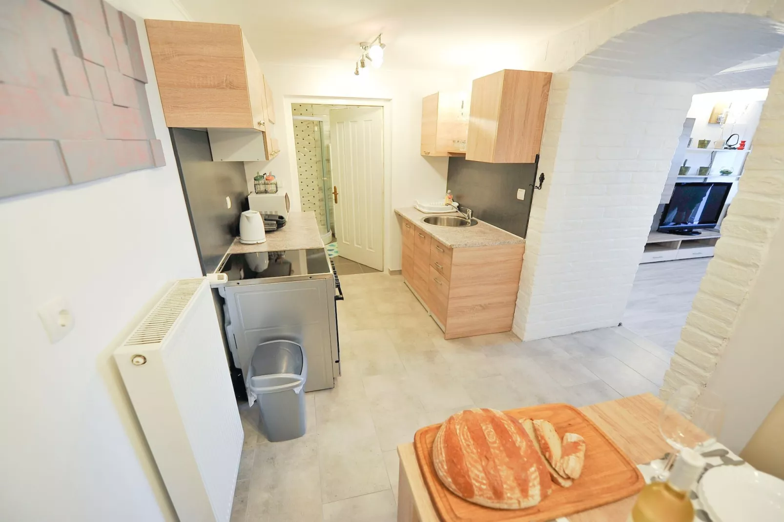 Relax and Rustic Apartments with Terrace - Classic One Bedroom Apartment with Terrace (owner Silvester)-Kitchen