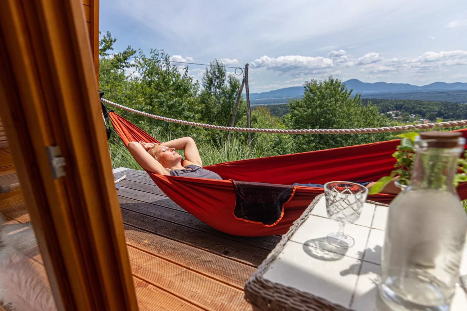 Rustic Refuge Glamping with Hot-Tub and Sauna - Double room with Terrace