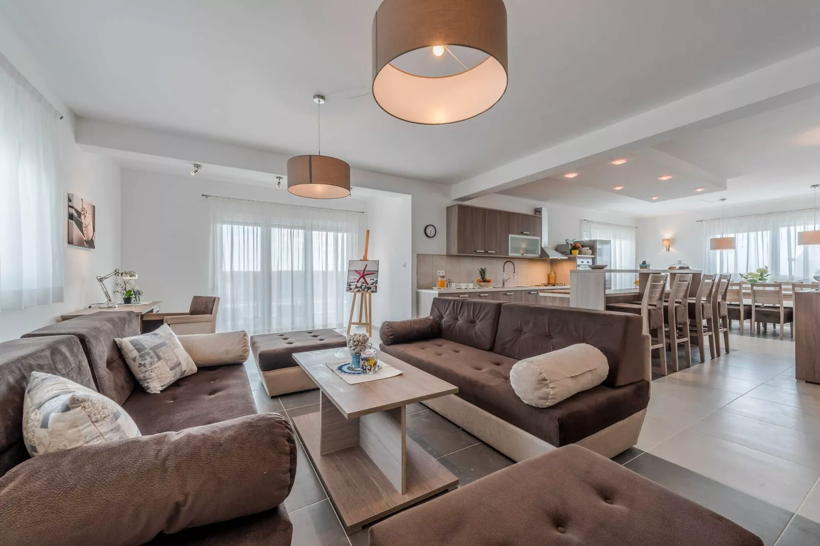 Luxury Escape with Swimming Pool & Modern Design - Comfort Four Bedroom Villa with Sea View and Private Pool ( Villa 7)-Salon