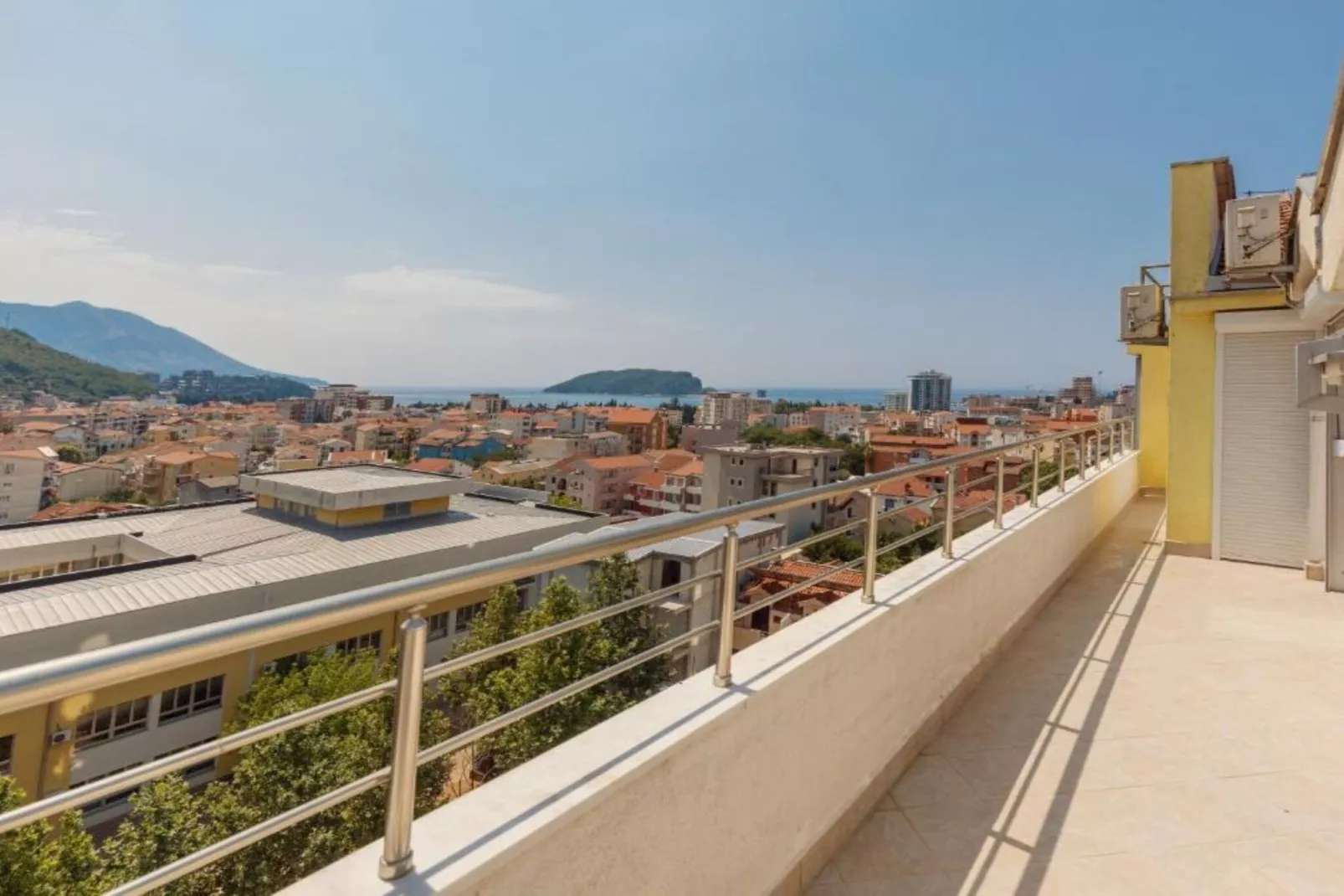 Stylish Budva Apartment with Panoramic Views - Two Bedroom Apartment-Terrace balcony
